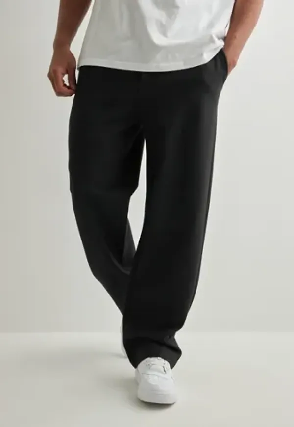 Woodbird Hung String Pant Slacks Svart