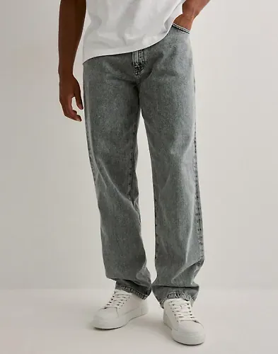 Woodbird Leroy Ash Grey Jeans Straight jeans Grå