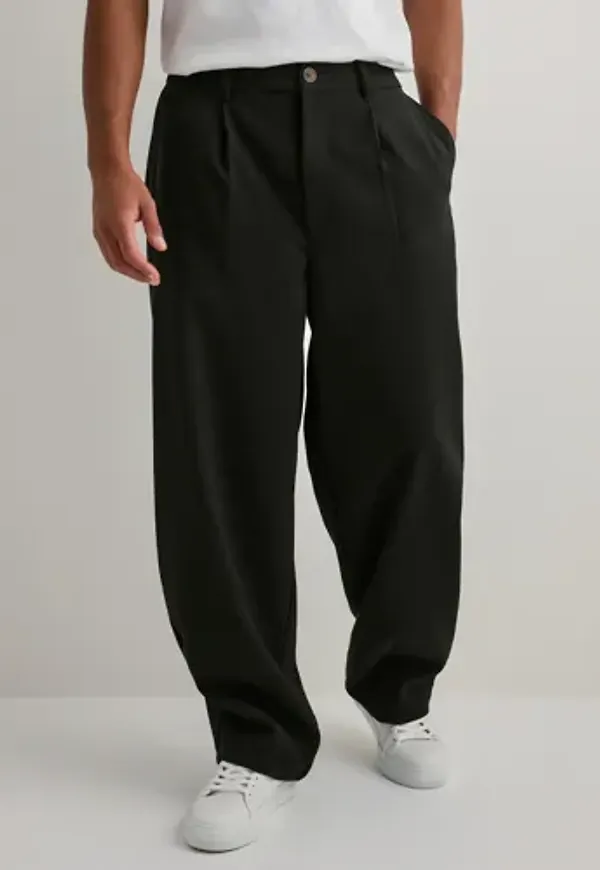 Woodbird Rick Nickle Pant Kostymbyxor Svart