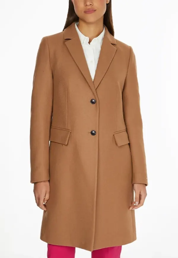 Wool Blend Classic Coat