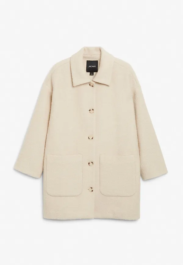 Wool blend coat - Beige