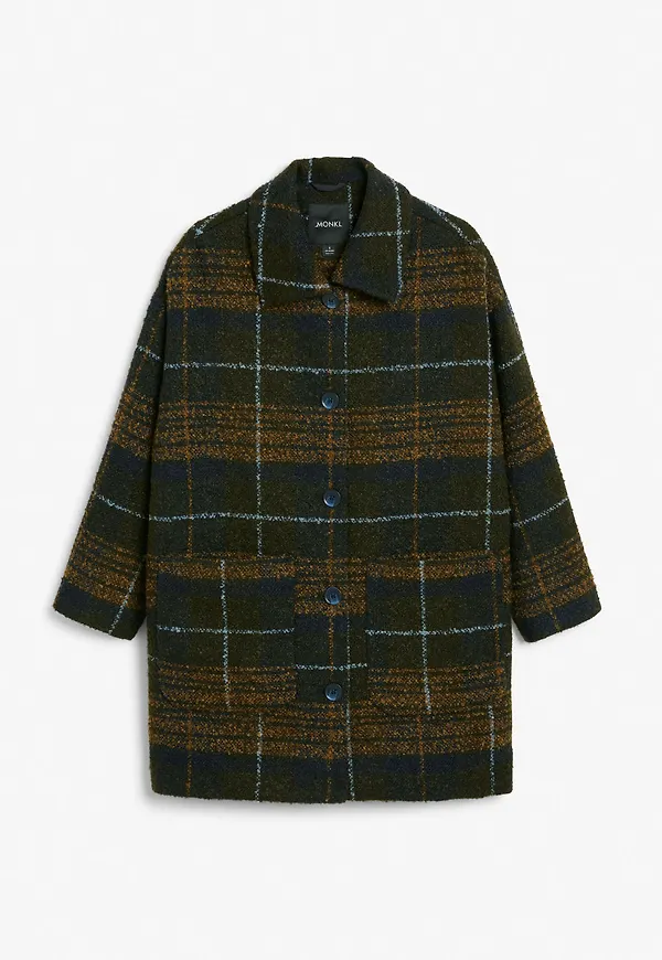 Wool blend coat - Green