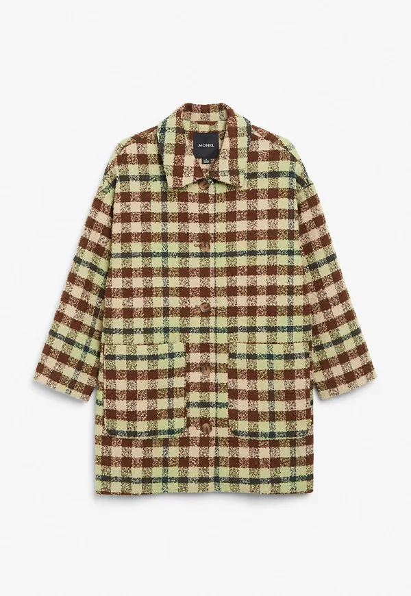 Wool blend coat - Green