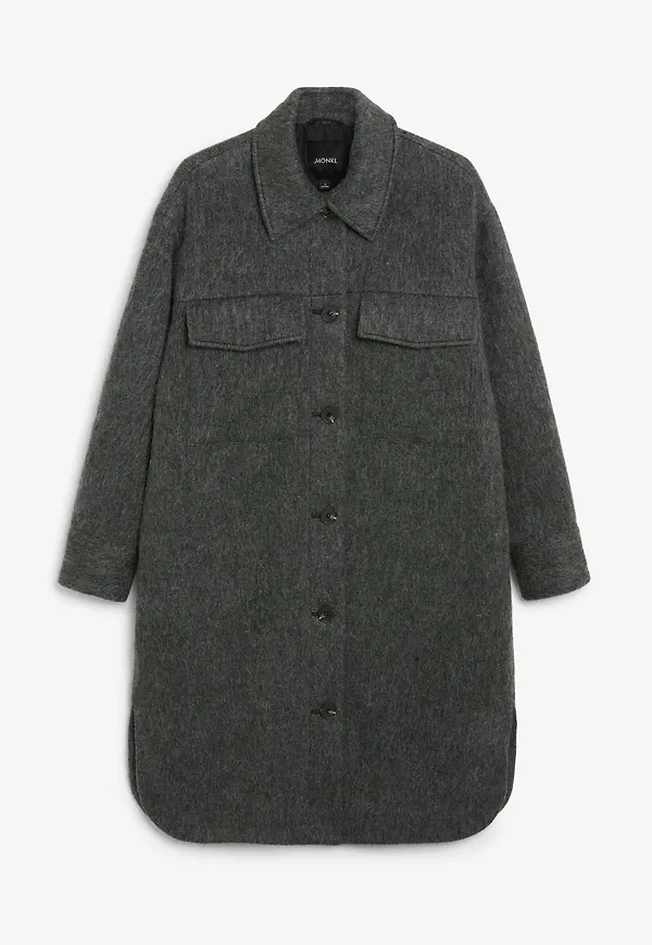 Wool blend coat - Grey