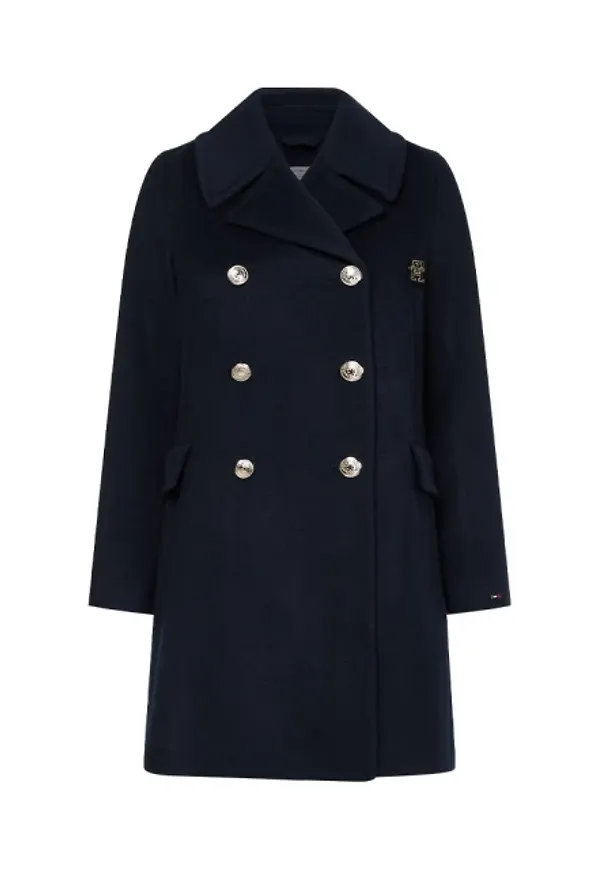 Wool Blend Db Long Peacoat