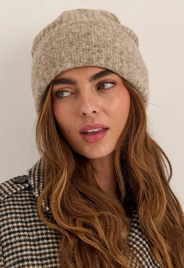 Wool Blend Knitted Hat