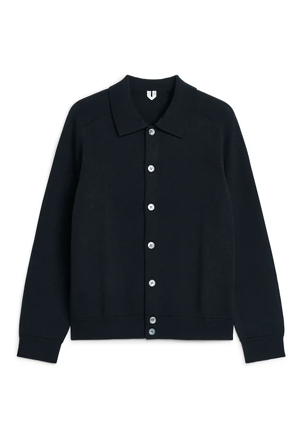 Wool Cardigan - Black