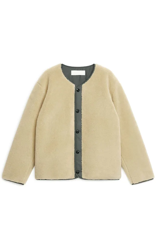 Wool Fleece Liner Jacket - Grey