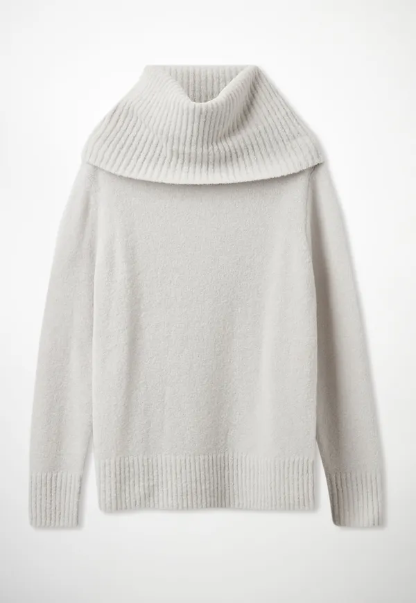 WOOL HYBRID ROLL-NECK JUMPER