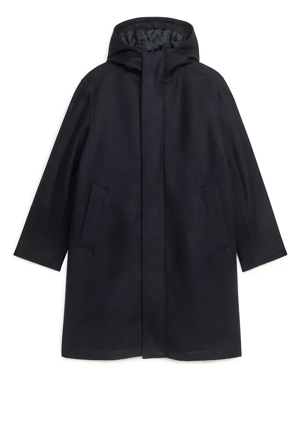 Wool Parka - Blue