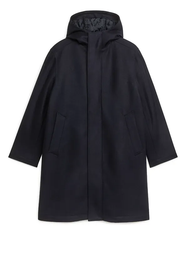Wool Parka - Blue