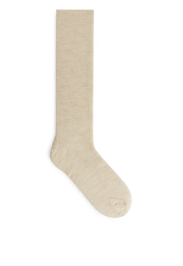 Wool Socks - Beige
