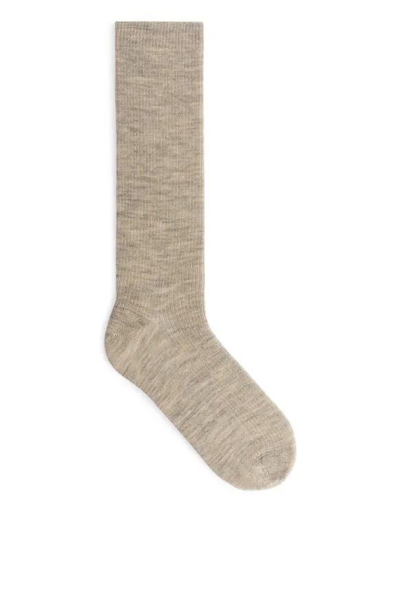 Wool Socks - Brown