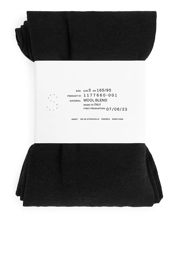 Wool Tights - Black