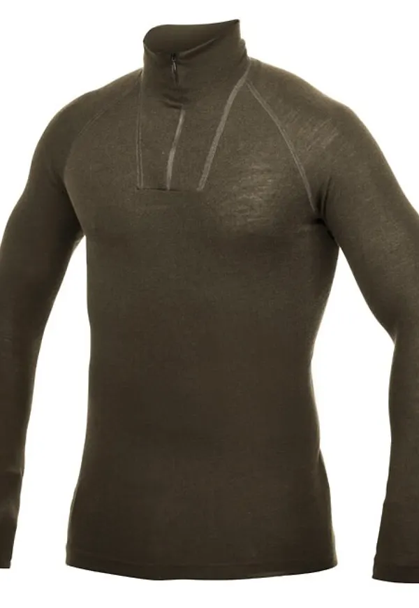 Woolpower Men's Zip Turtleneck Lite Pine Green