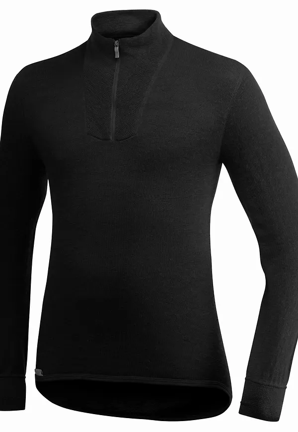 Woolpower Zip Turtleneck 200 Black