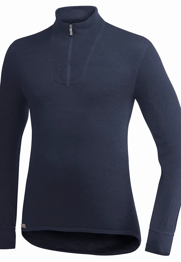 Woolpower Zip Turtleneck 200 Dark Navy