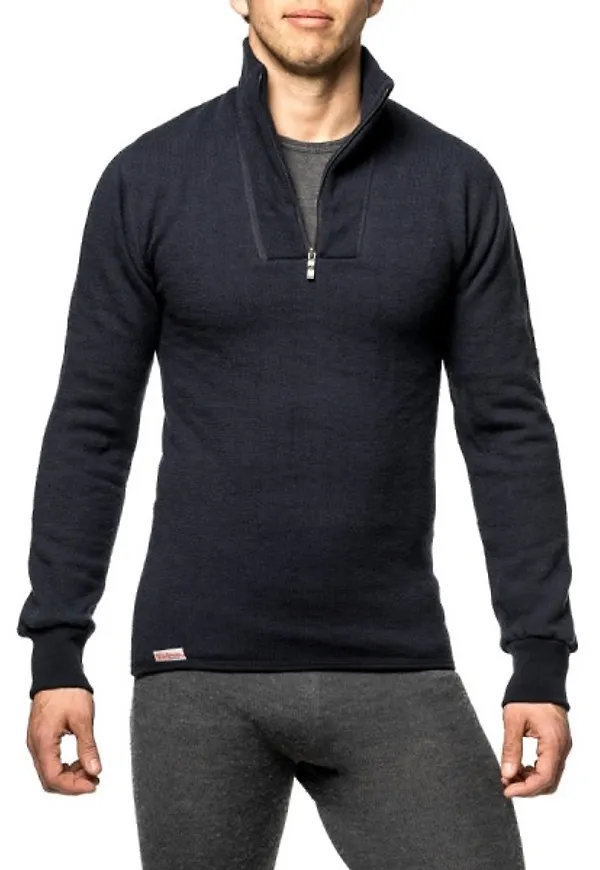 Woolpower Zip Turtleneck 400 Dark Navy