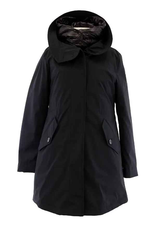Woolrich - Vinterjackor - Svart - Dam - Storlek: L,M