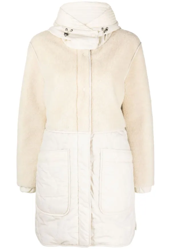 Woolrich Alba parkas med panel - Neutral