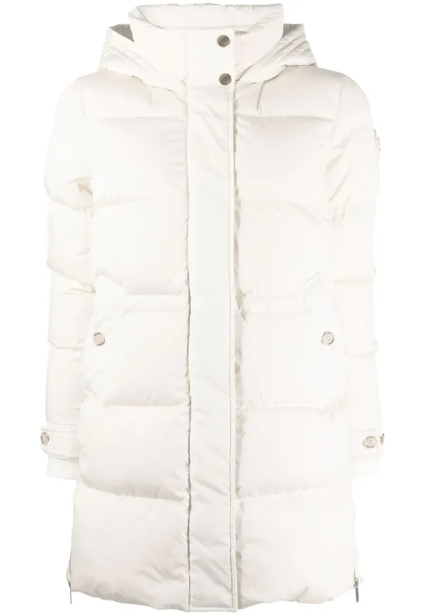 Woolrich Alsea dunparkas med huva - Neutral
