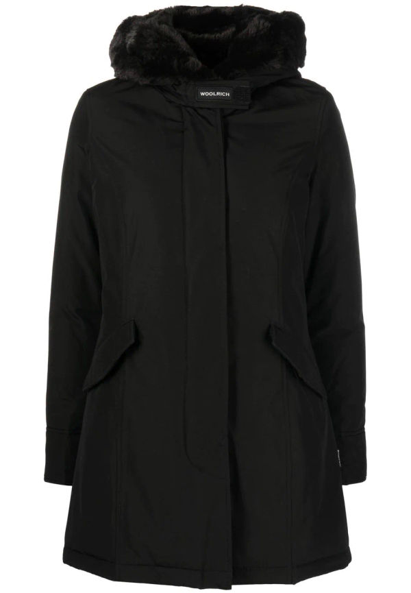 Woolrich Beaker parkas med huva - Svart