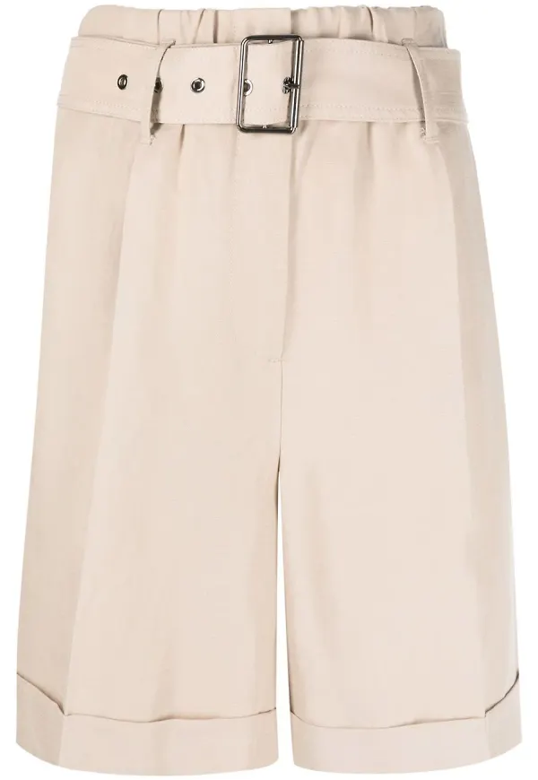 Woolrich bermudashorts med skärp - Neutral