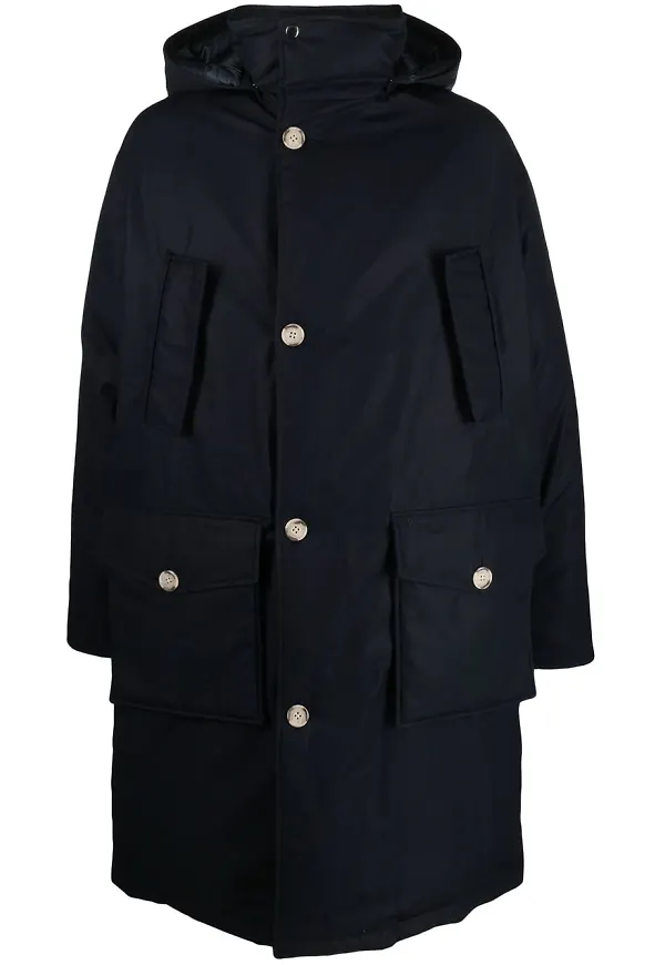 Woolrich Byrd parkas med huva - Blå