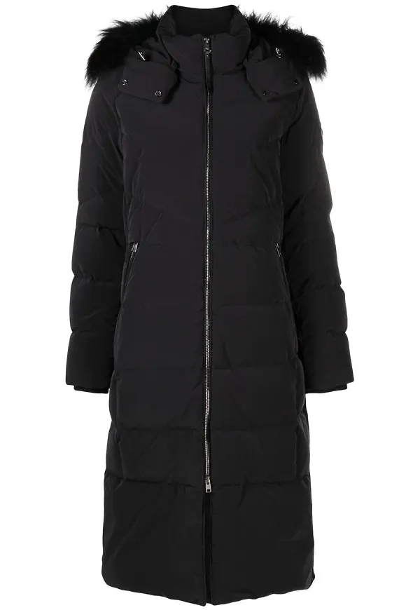 Woolrich Carley lång parkas - Svart