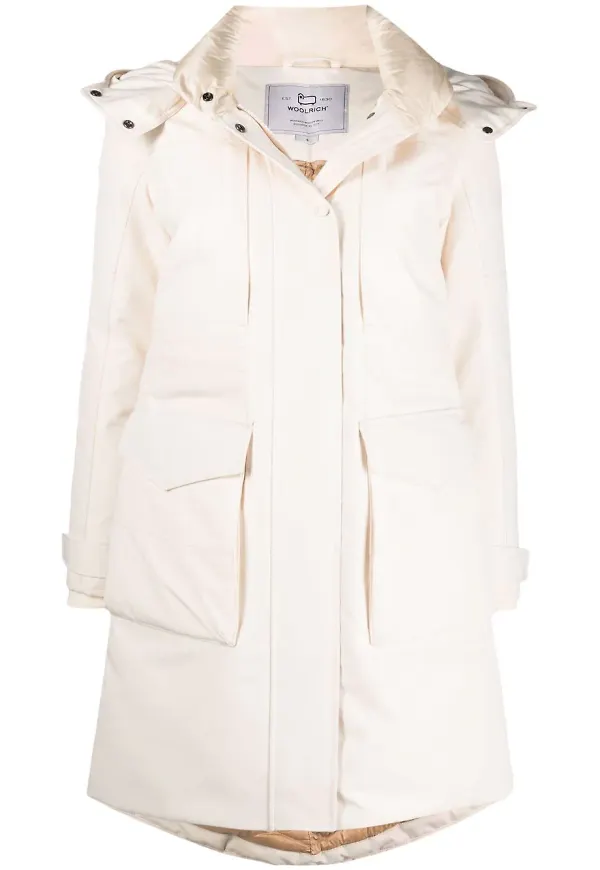Woolrich Cayuta dunparkas med huva - Vit