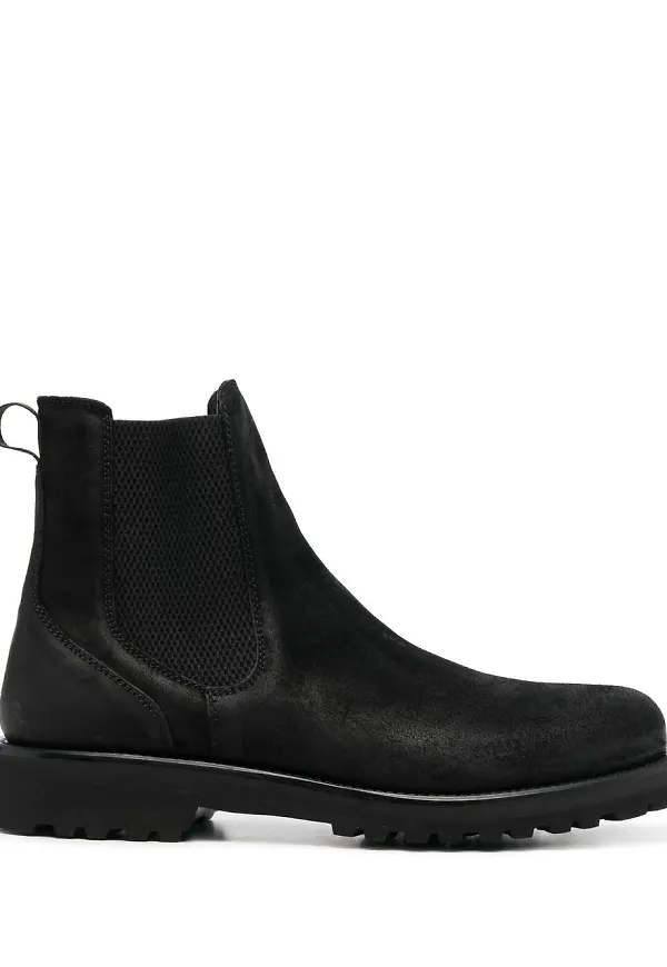 Woolrich Chelsea-boots med räfflad sula - Svart