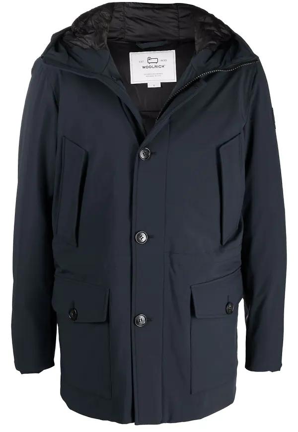 Woolrich dunjacka med huva - Blå