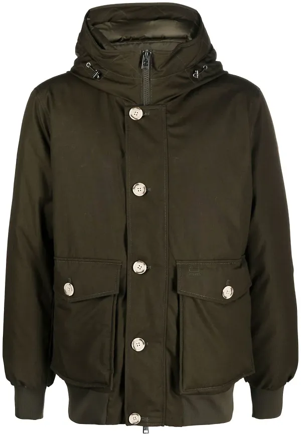 Woolrich dunjacka med huva - Grön