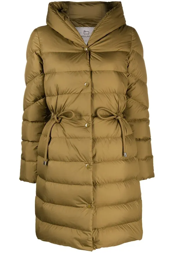 Woolrich Ellis lång dunjacka - Grön