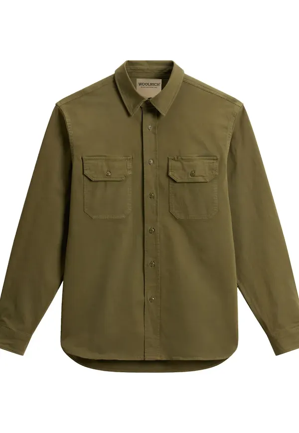 Woolrich färgad skjorta - Grön