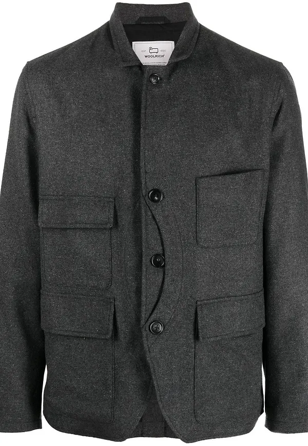 Woolrich finblazer i ullblandning - Grå