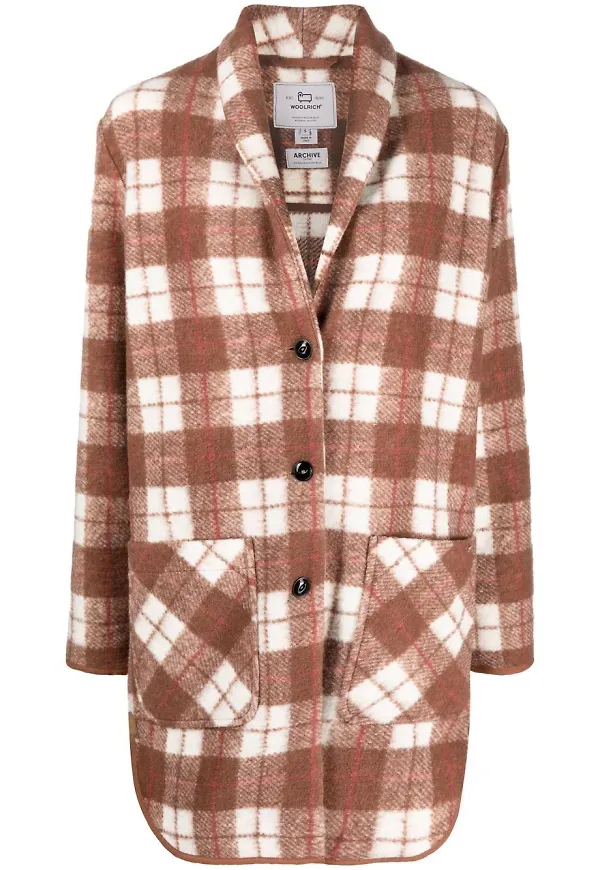 Woolrich Gentry rutig kappa - Brun