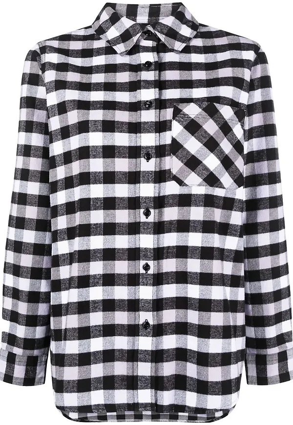 Woolrich ginghamrutig skjorta - Svart