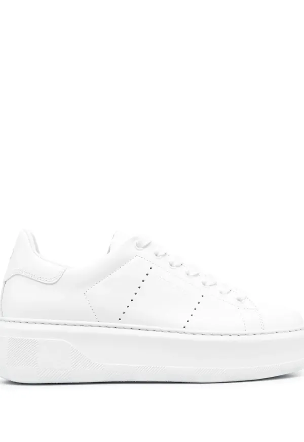 Woolrich grova perforerade sneakers - Vit