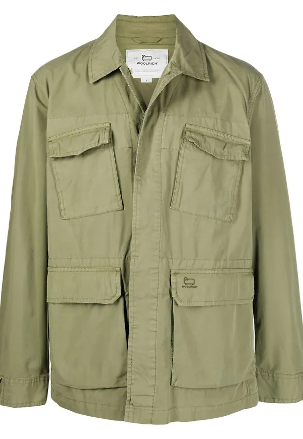 Woolrich jacka med cargo-ficka - Grön