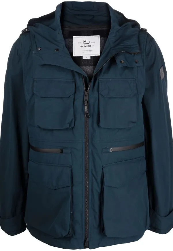 Woolrich jacka med huva - Blå