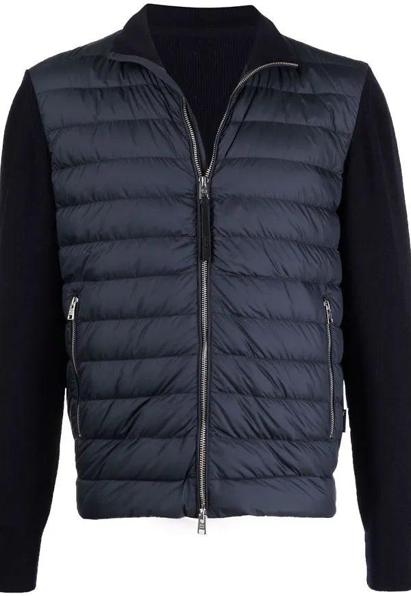 Woolrich jacka med vadderad panel - Blå