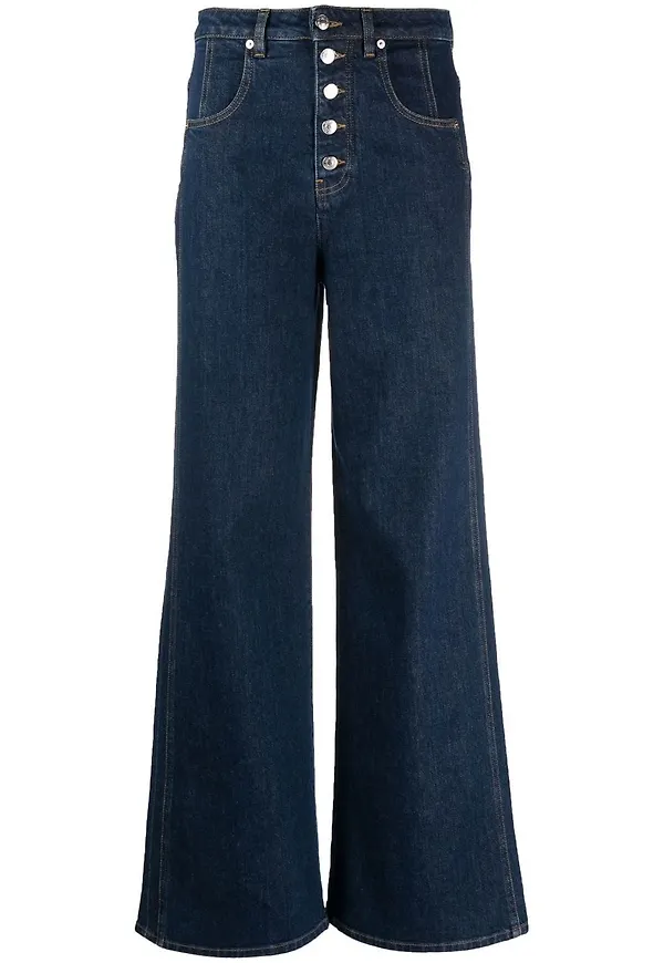 Woolrich jeans med vida ben - Blå