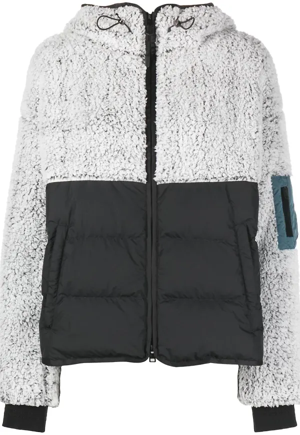 Woolrich jeansjacka med fleecepanel - Svart