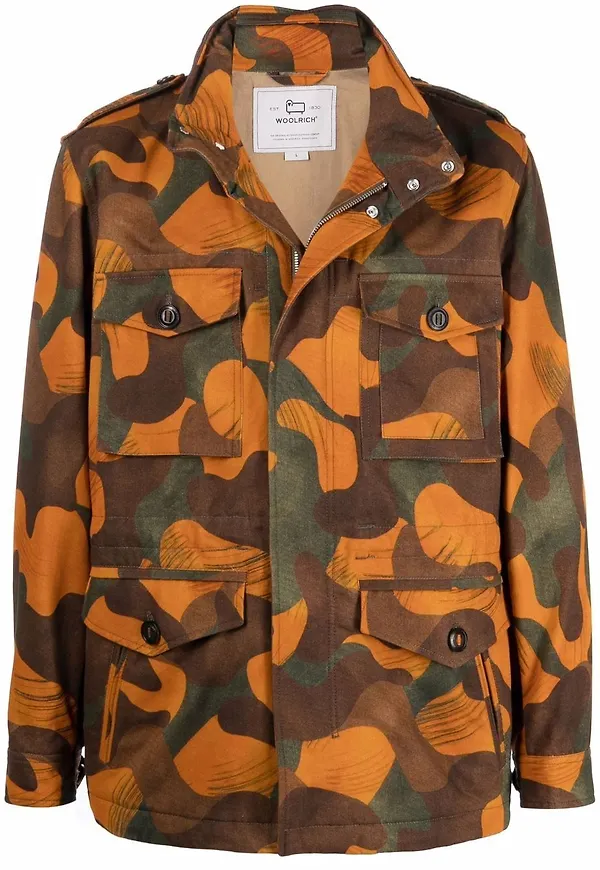 Woolrich kamouflagemönstrad jacka - Orange