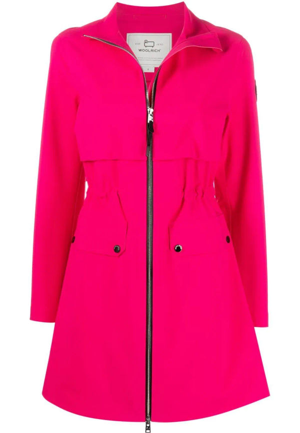 Woolrich kort kappa med dragkedja - Rosa