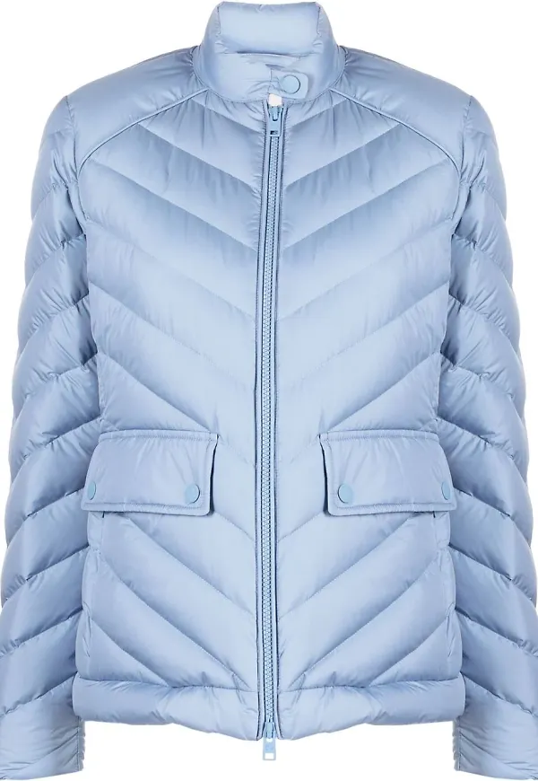 Woolrich kort puffjacka - Blå