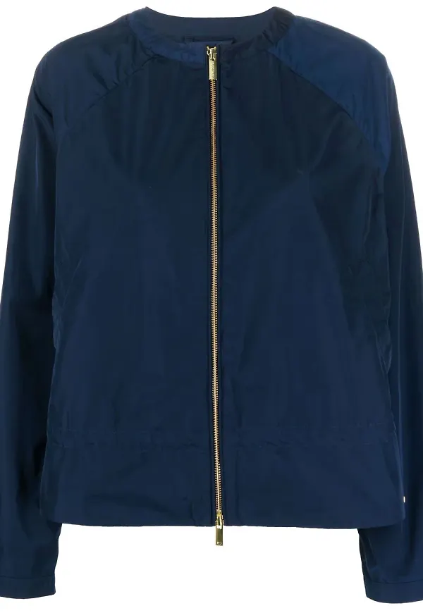 Woolrich kraglös jacka med dragkedja - Blå
