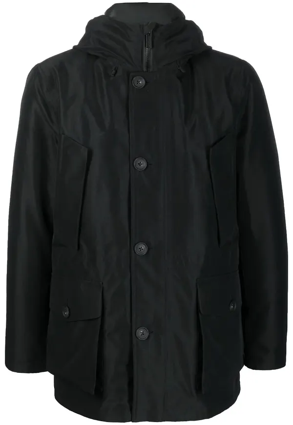 Woolrich Mountain jacka med huva - Svart