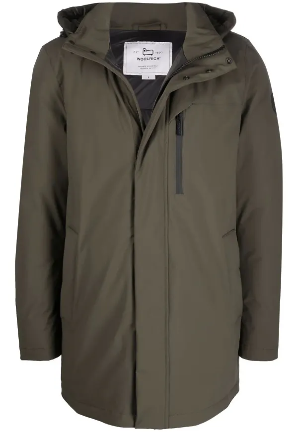 Woolrich Mountain parkas med huva - Grön